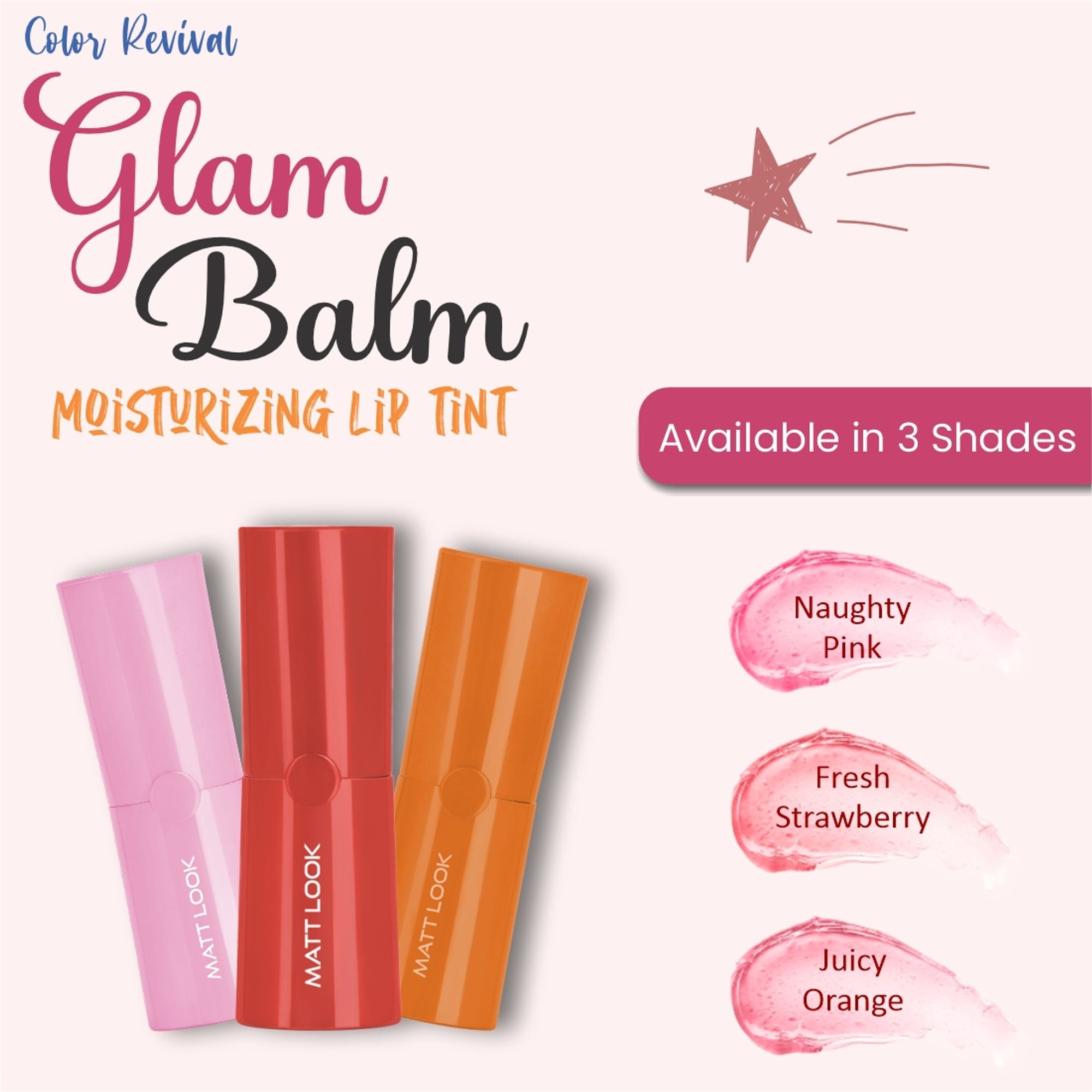 Matt Look Color Revival Glam Balm Moisturizing Lip Tint