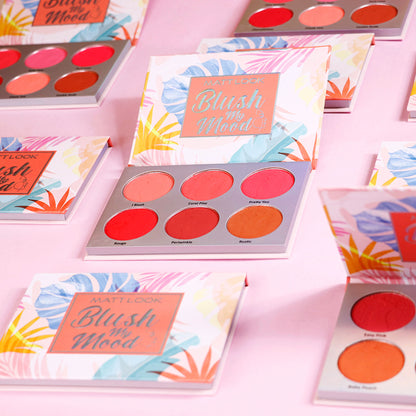 Matt Look Blush My Mood Highly Pigmented Blusher Palette - 01 Made In Heaven - Distacart