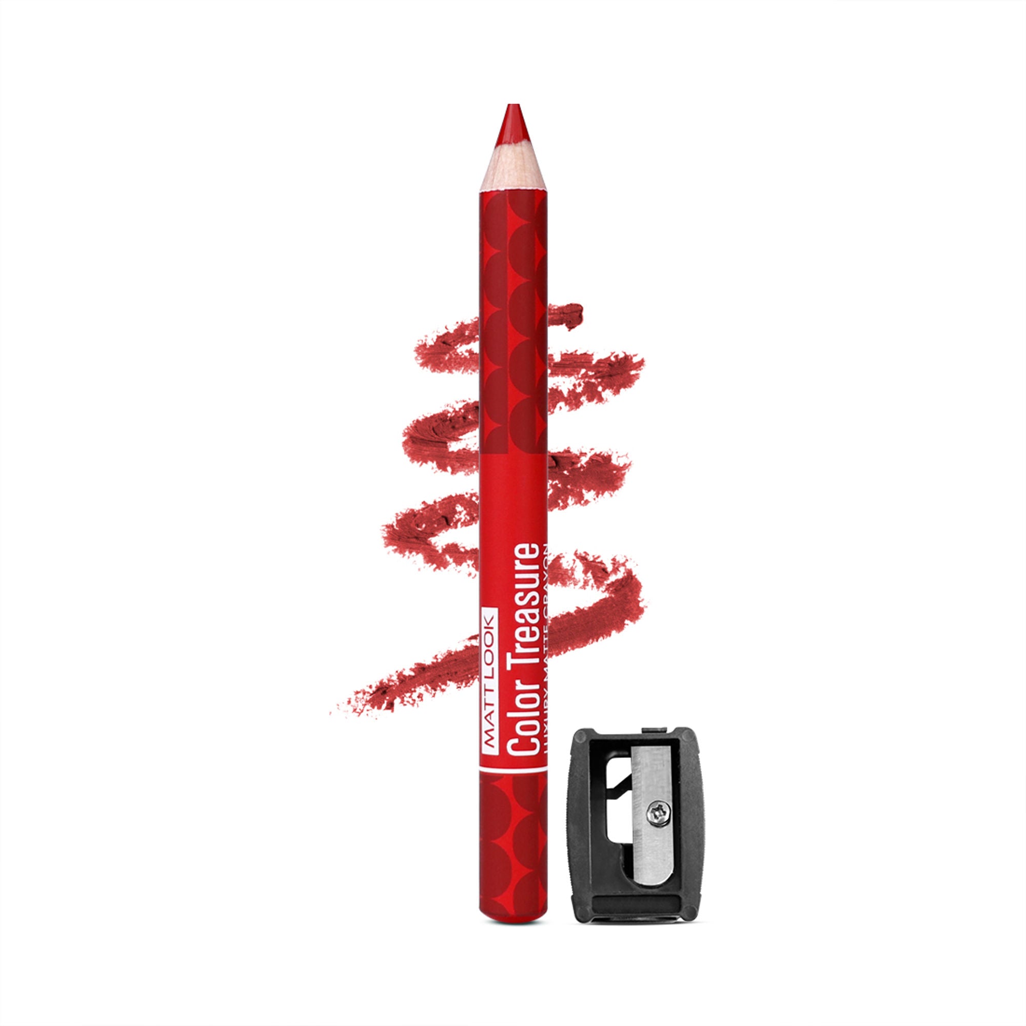 Matt Look Color Treasure Luxury Matte Lip Pencil Crayon - 02 Fire Ruby