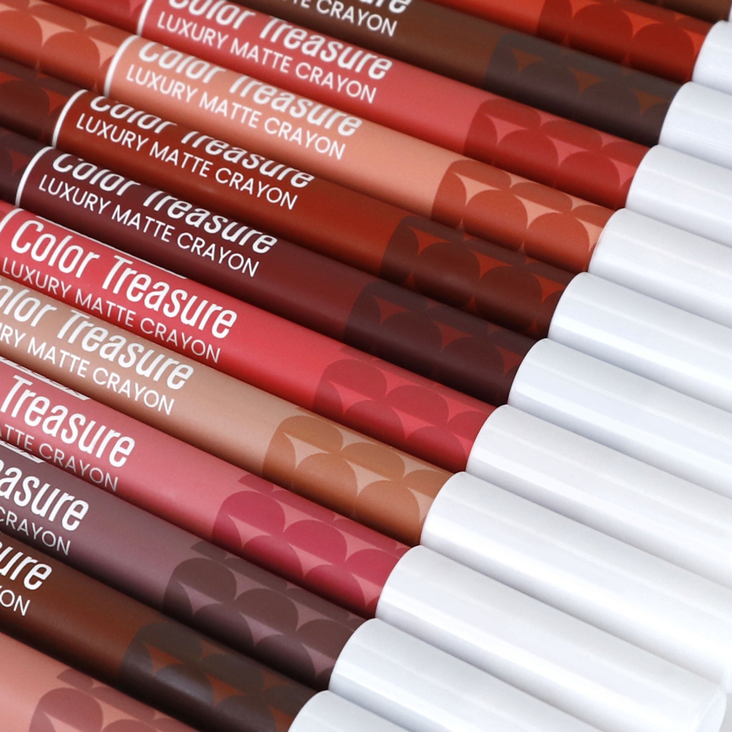 Matt Look Color Treasure Luxury Matte Lip Pencil Crayon - 02 Fire Ruby - Distacart