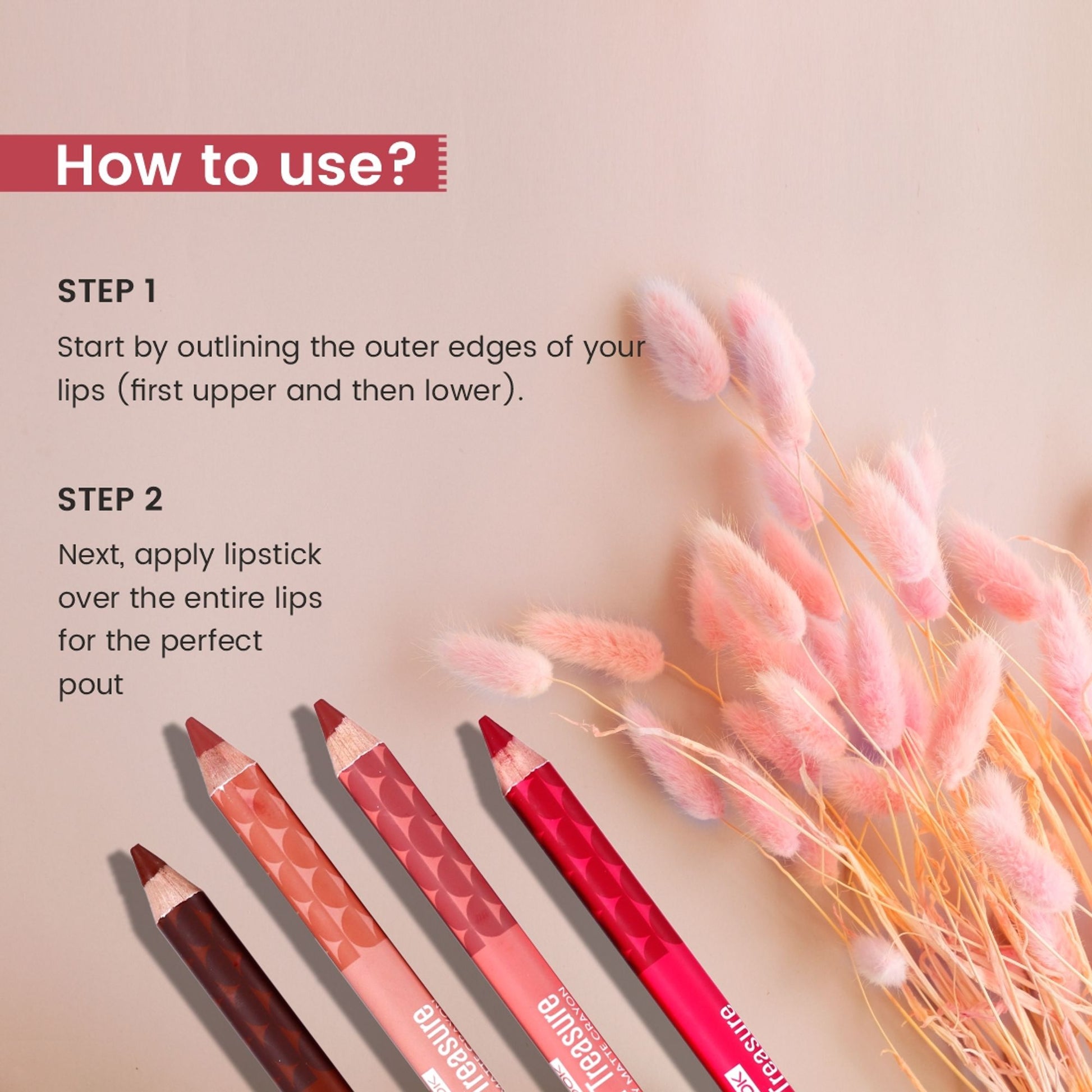 Matt Look Color Treasure Luxury Matte Lip Pencil Crayon - 03 Red Fantasy - Distacart