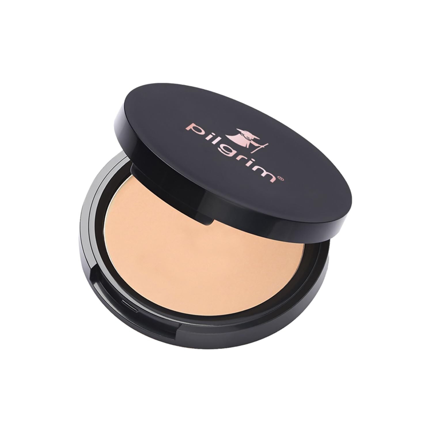 Pilgrim Golden Beige Matte Finish Compact Powder Absorbs Oil, Conceals & Gives Radiant Skin - Distacart