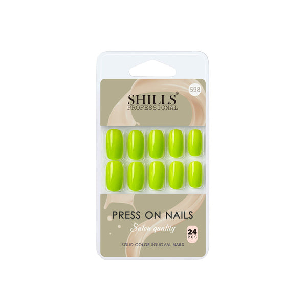 shills professional reusable press on nails square spn598
