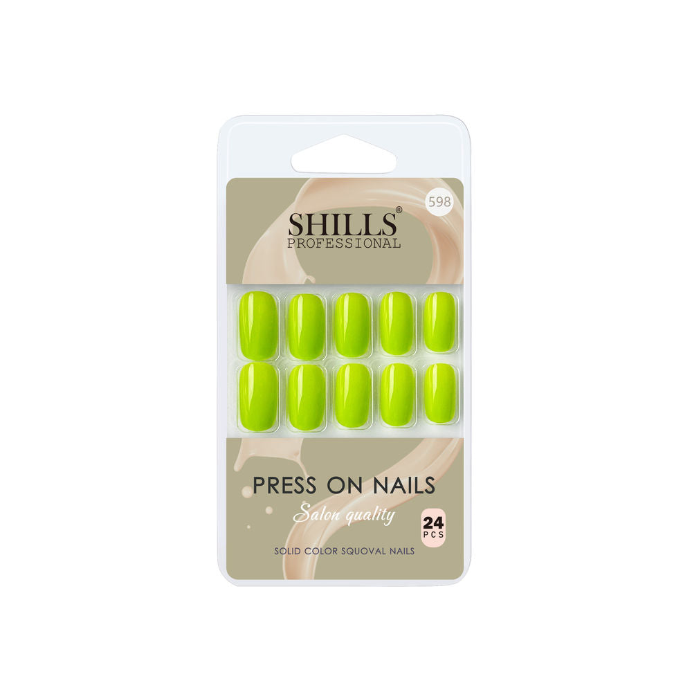 shills professional reusable press on nails square spn598
