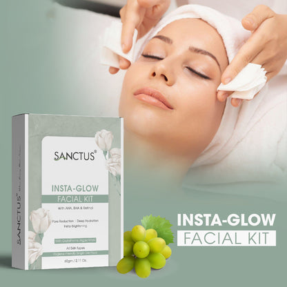 SANCTUS Instant Glow 6 in 1 Facial Kit - Distacart