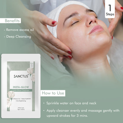 SANCTUS Instant Glow 6 in 1 Facial Kit - Distacart