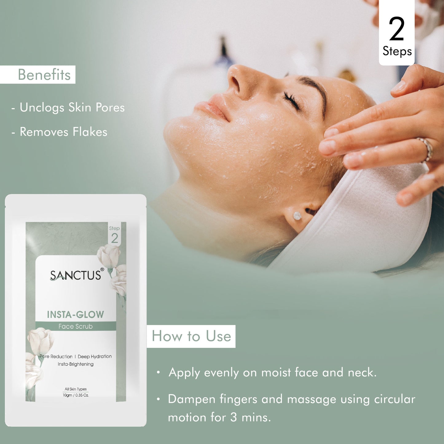 SANCTUS Instant Glow 6 in 1 Facial Kit - Distacart