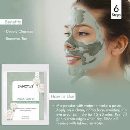 SANCTUS Instant Glow 6 in 1 Facial Kit - Distacart