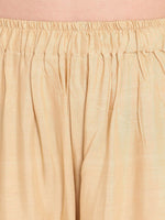 Thumbnail for TAG 7 Women Beige Solid Straight Palazzos