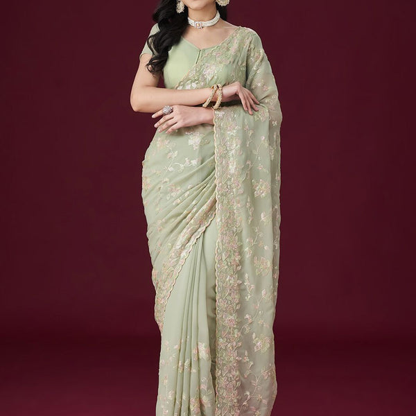 kasee Embellished Sequinned Saree - Distacart