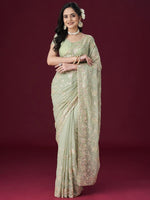 Thumbnail for kasee Embellished Sequinned Saree
