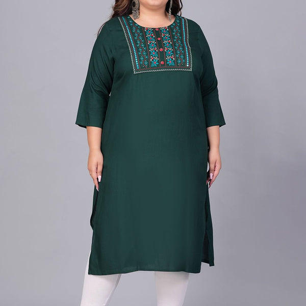 Sztori Women Yoke Design Thread Work Kurta - Distacart