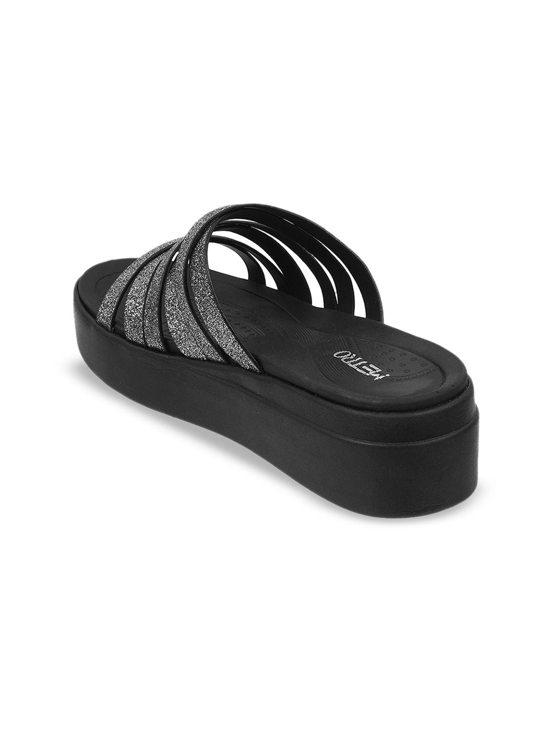 Metro Strappy Embellished Flatform Heels
