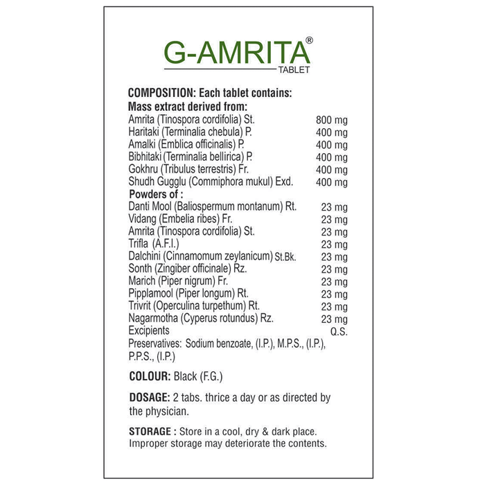 SDH Naturals G-Amrita Tablet