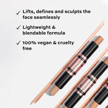 Makeup Revolution Fast Base Contour Stick - Light - Distacart