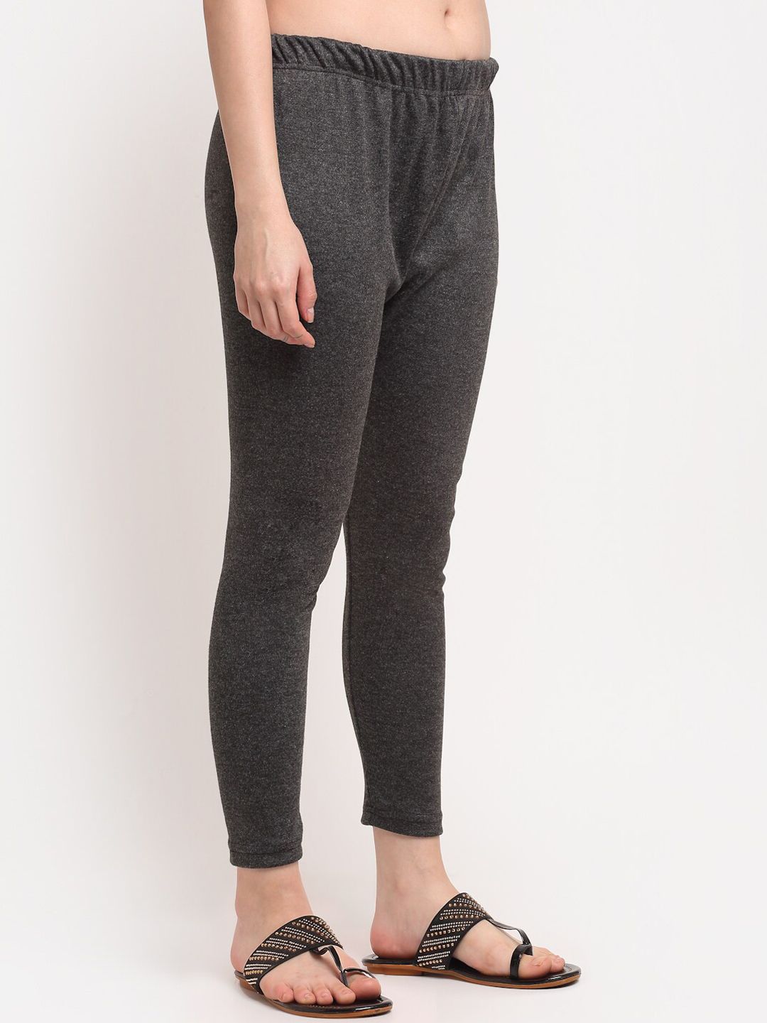 TAG 7 Women Grey Ankle-Length Leggings - Distacart