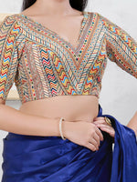 Thumbnail for Joban Fashion Light-Gold Shift Elbow Sleeveless Back Open Blouse