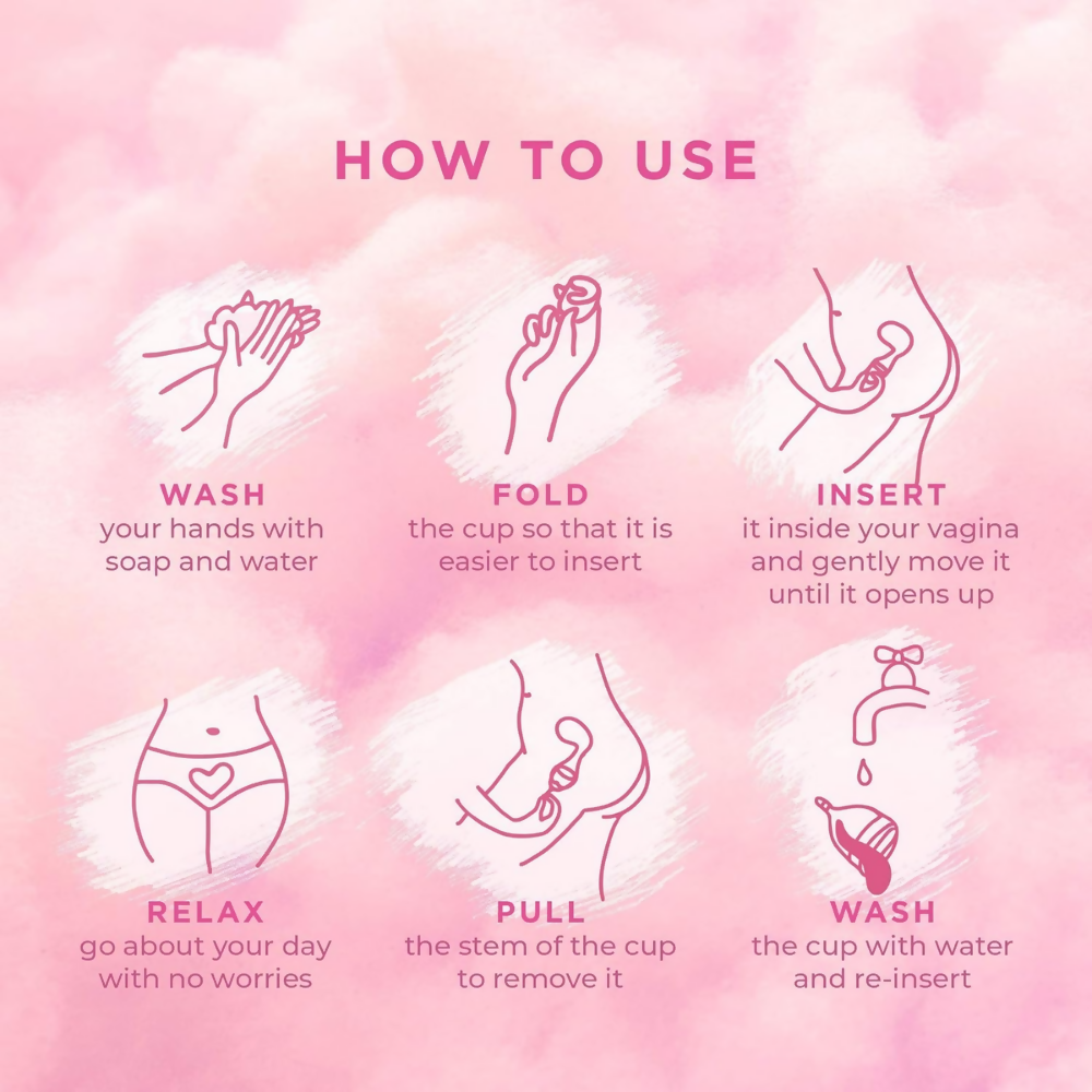 Pee Safe Menstrual Cup & Bio Panty Liners For Women - Dista