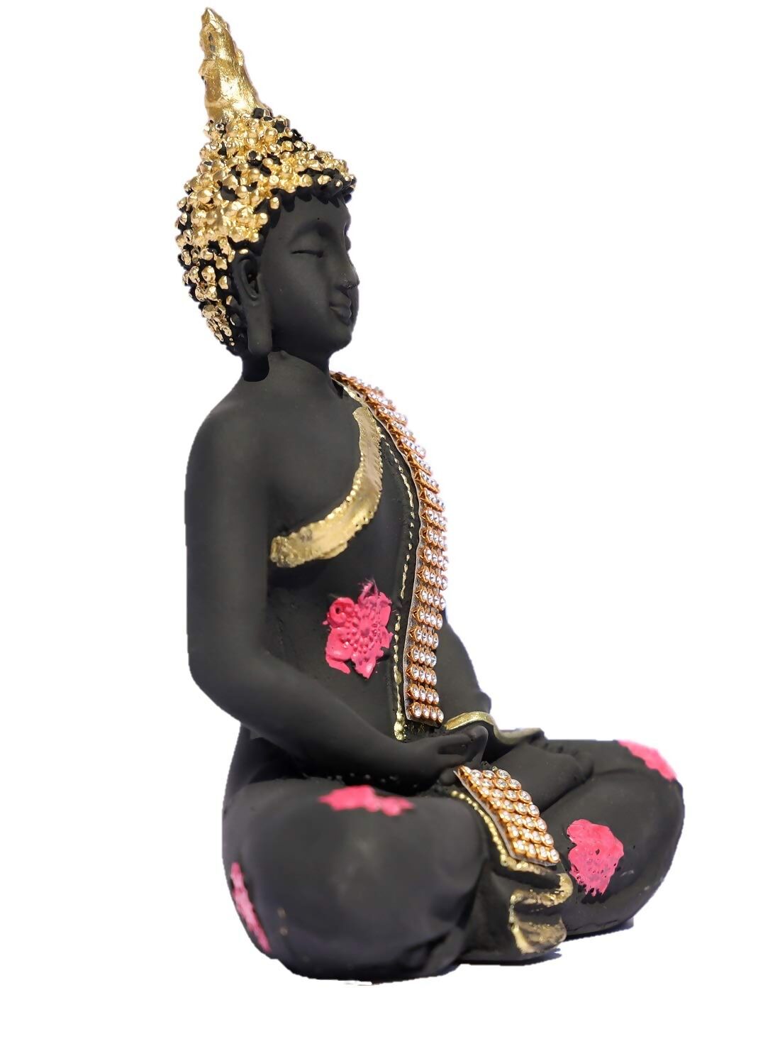 Shri Balaji Enterprises Polyresin Sitting Lord Buddha Idol - Distacart