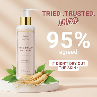 Milky Moon Ginseng Glow Face Wash With Niacinamide - Dista