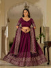Lehenga Mart Wine Designer Wedding Wear Lehenga Choli - Dista