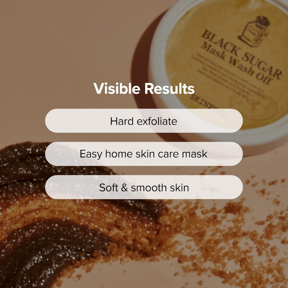 Skin Food Black Sugar Mask Wash Off Exfoliator - Dista