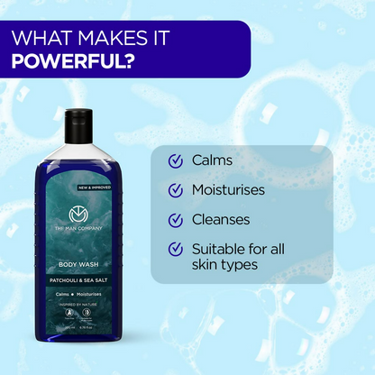 The Man Company Patchouli & Sea Salt Perfumed Body Wash - Distacart