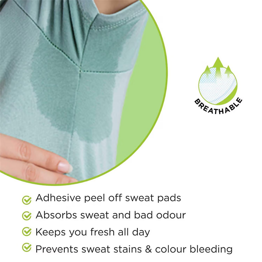 Bronson Professional Underarm Sweat Pads Disposable Prevent Stains & Absorb Sweat - Dista