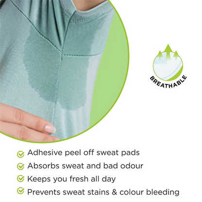 Bronson Professional Underarm Sweat Pads Disposable Prevent Stains & Absorb Sweat - Dista