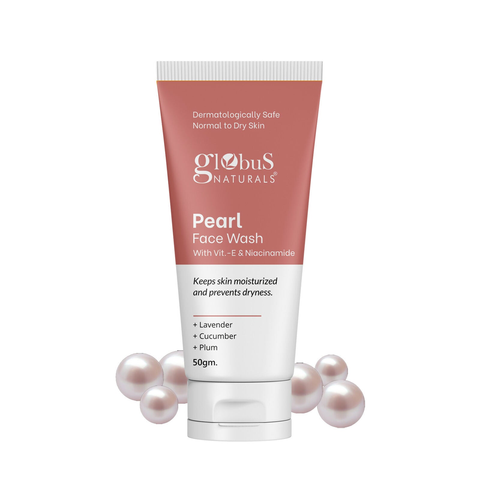 Globus Naturals Pearl Face Wash with Vitamin-E & Niacinamide