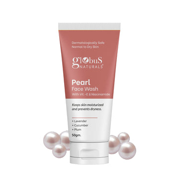 Globus Naturals Pearl Face Wash with Vitamin-E & Niacinamide - Distacart