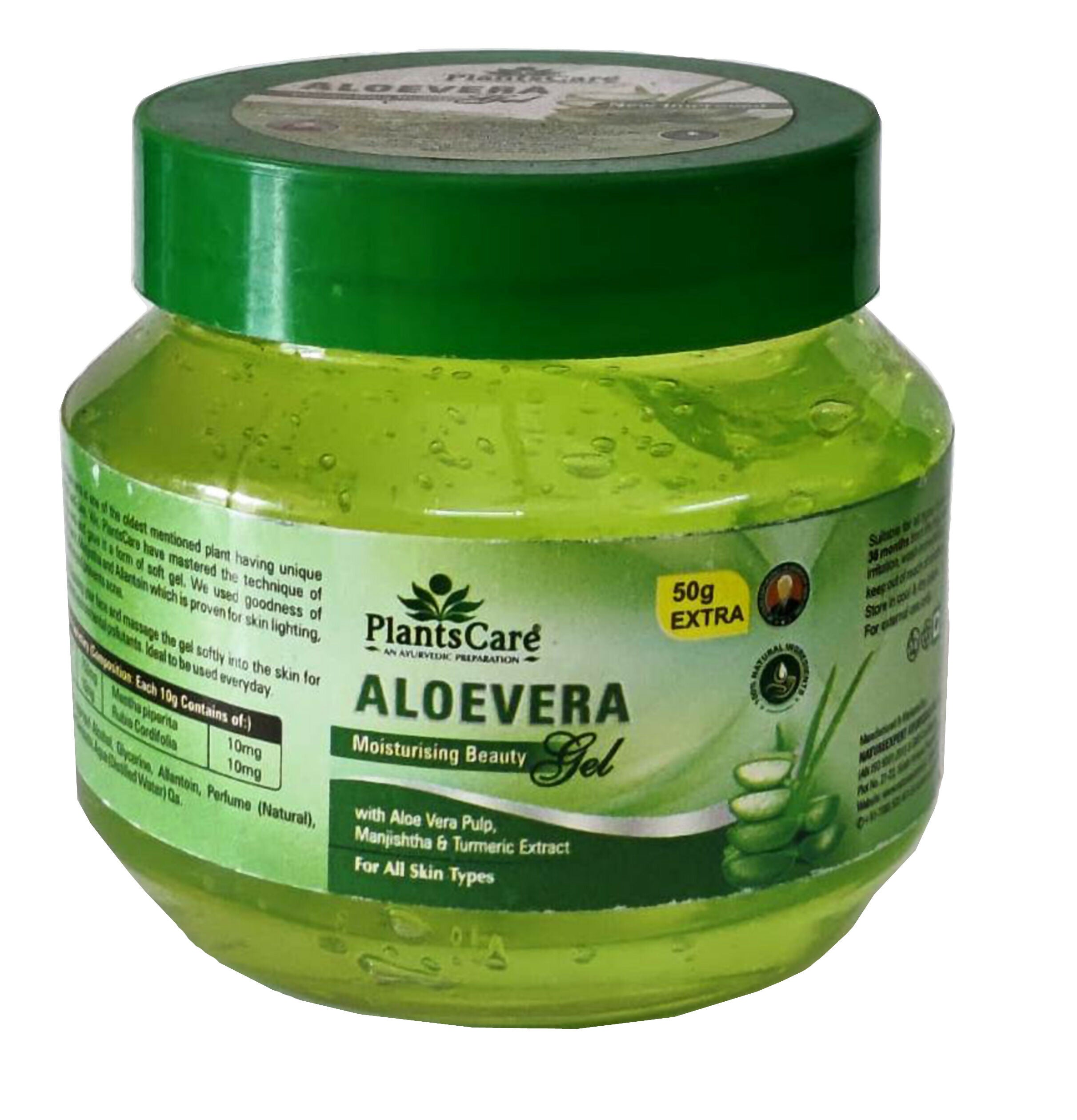 Plants Care Aloevera Moisturising Beauty Gel - Distacart