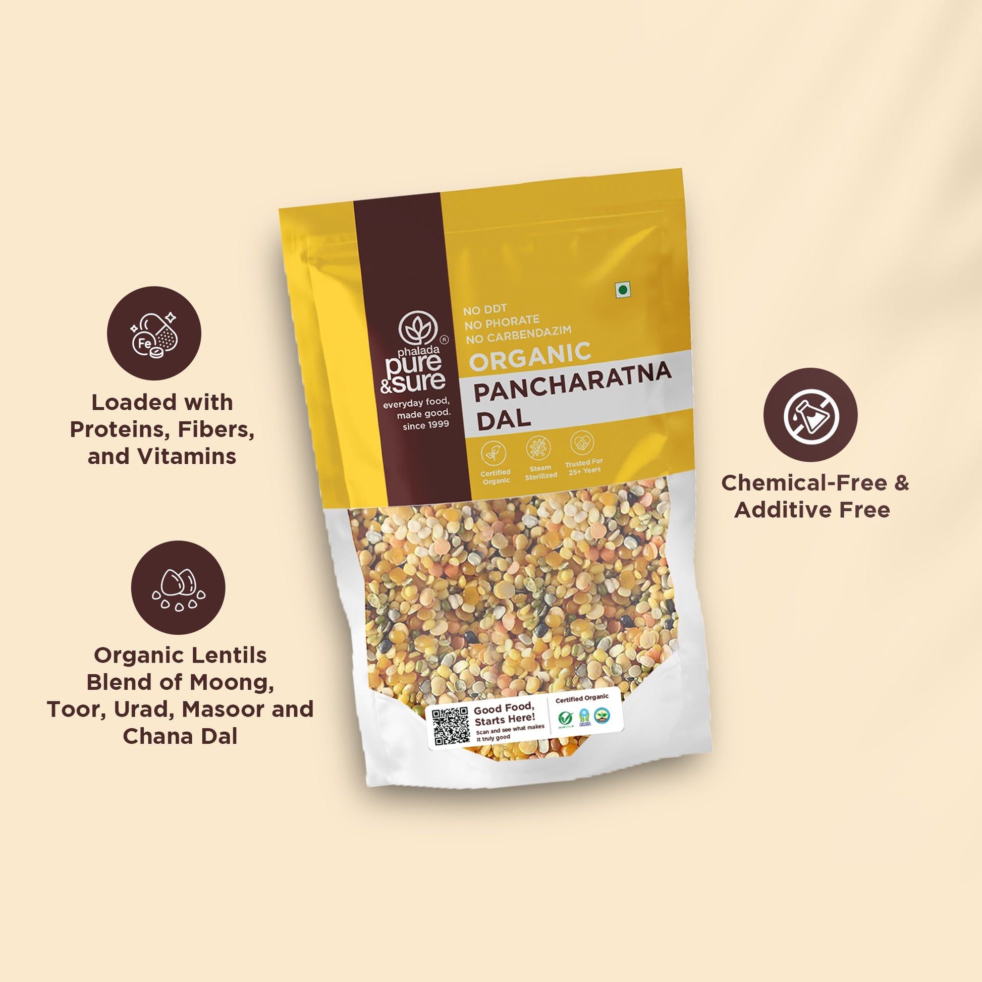 Pure & Sure Organic Pancharatna Dal - Distacart