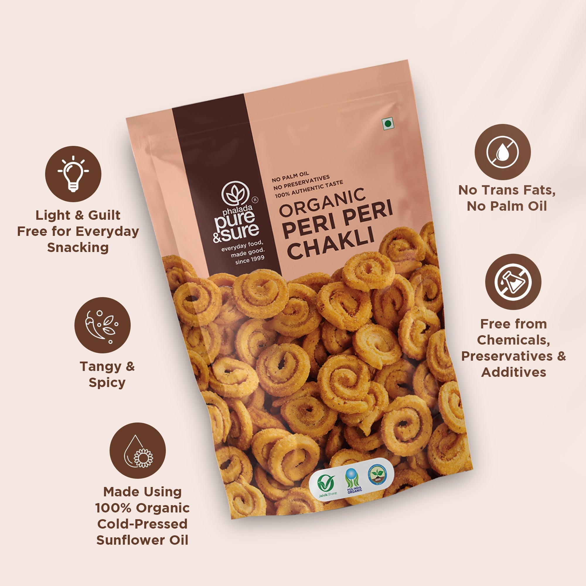 Pure & Sure Organic Peri Peri Chakli