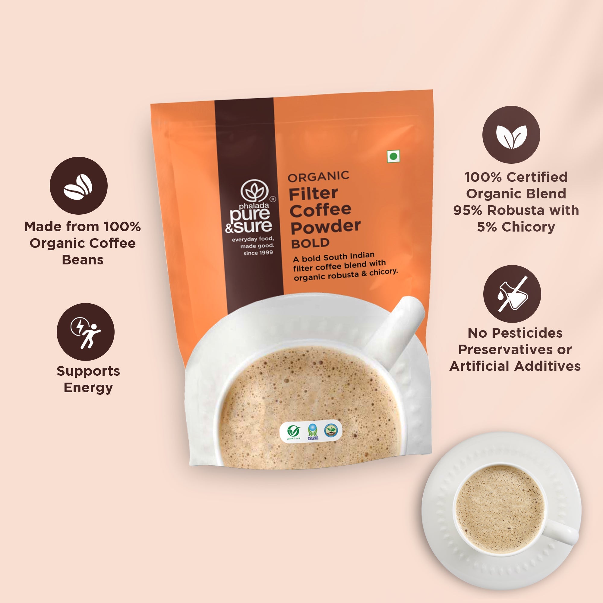 Pure & Sure Organic Coffee Bold