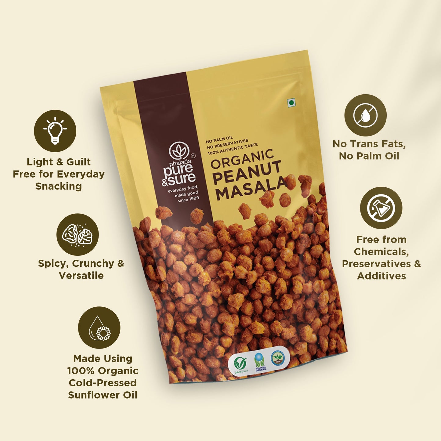 Pure & Sure Organic Peanut Masala - Distacart