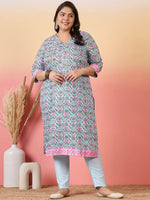 Thumbnail for Sztori Women Floral Printed Regular Kurta with Trousers