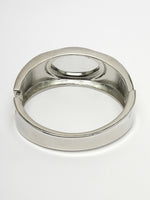 Thumbnail for NVR Women Silver-Toned Topaz Rhodium-Plated Kada Bracelet - Distacart