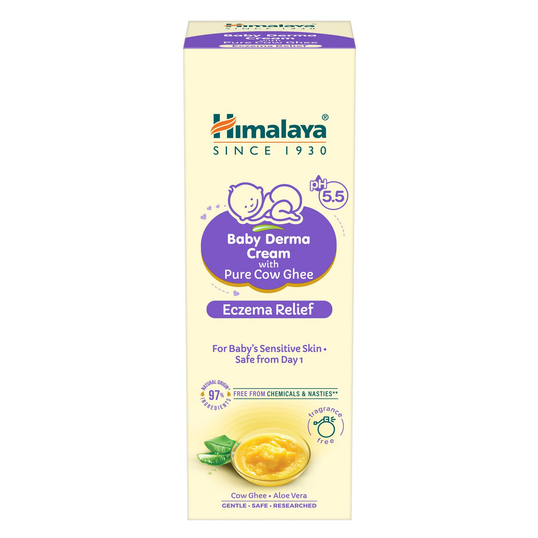 Himalaya Herbals Baby Derma Cream with Pure Cow Ghee - Distacart