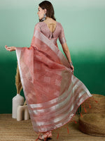 Thumbnail for Mitera Woven Design Zari Organza Banarasi Saree - Distacart