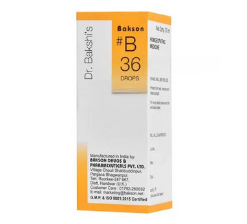 Bakson's Homeopathy B36 Drops - Distacart