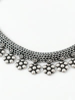Thumbnail for NVR Women Oxidised Silver Beaded Necklace - Distacart