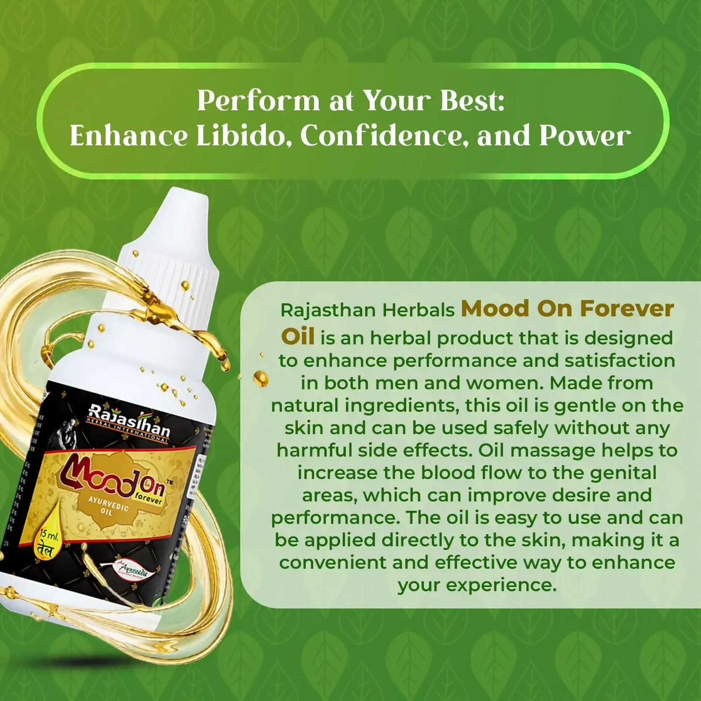 Rajasthan Herbals Mood On Forever Oil - Distacart