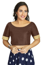Thumbnail for Aastha Fashion Women's Coffee Art Silk Designer Traditional Readymade Blouse - Distacart