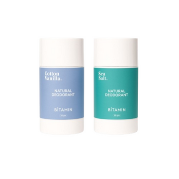 Bitamin Natural Deodorant Cotton Vanilla, Sea Salt Roll On - Distacart