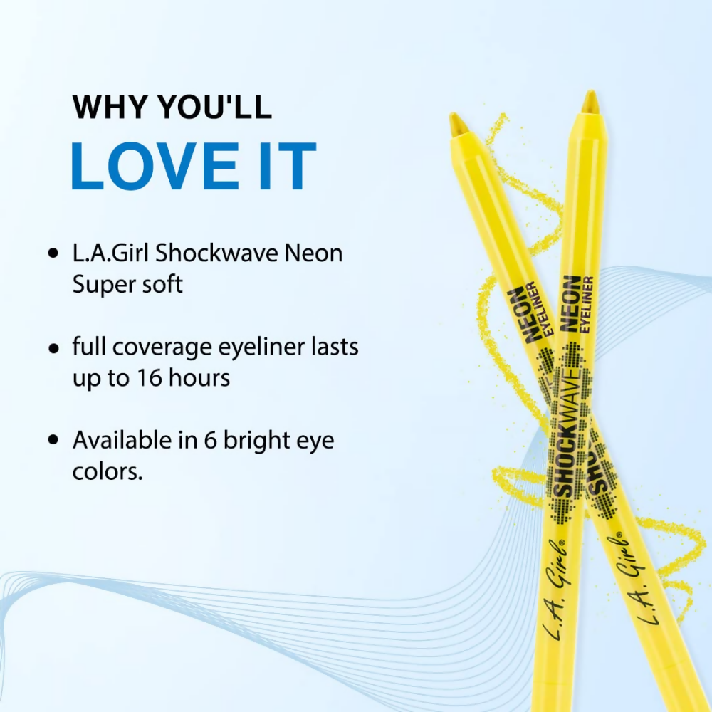 L.A Girl Shockwave Neon Eye Liner - Screamin Yellow - Dista