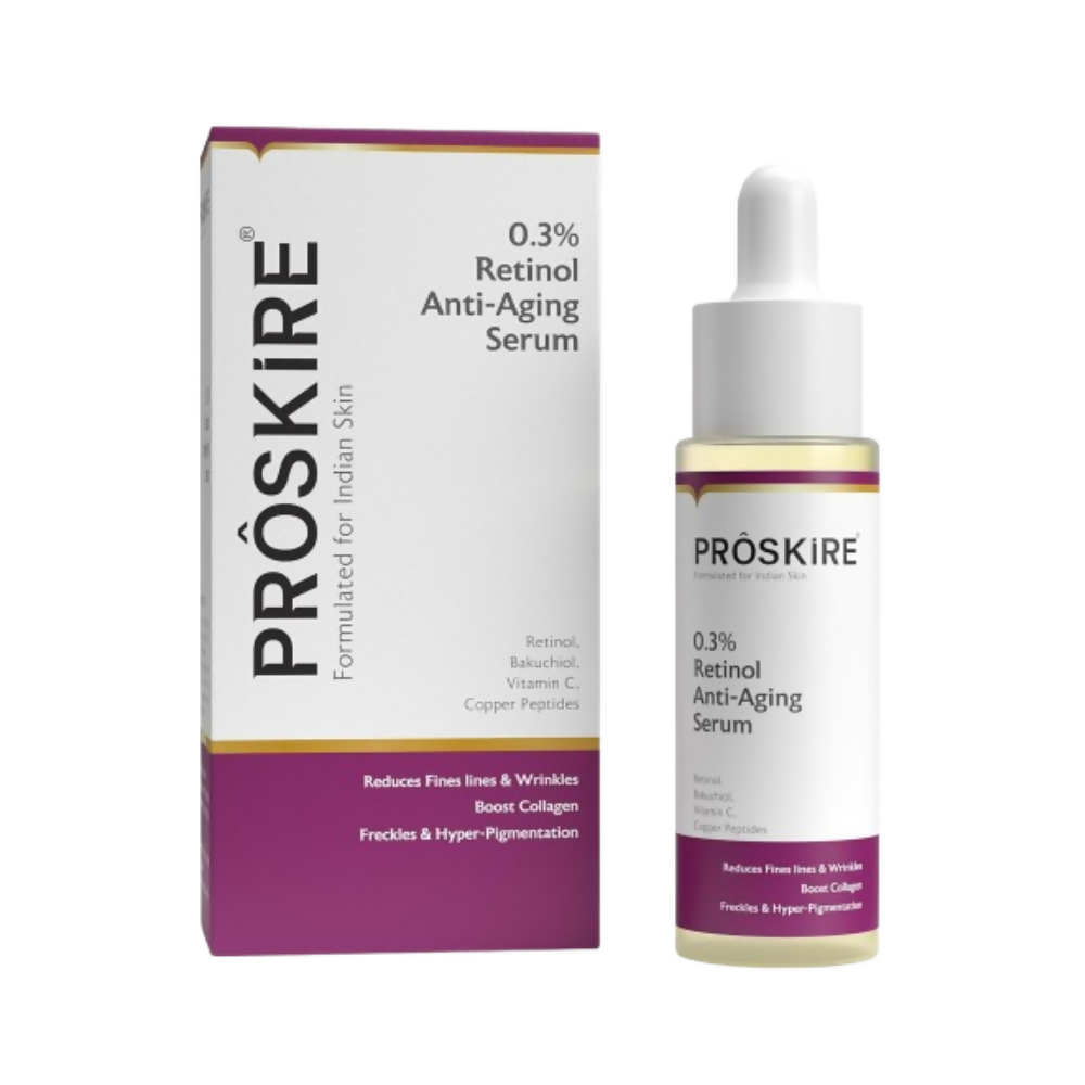 Proskire 0.3% Retinol Serum for Anti Aging Wrinkles Fine Lines & Youtuhful Skin - Distacart