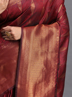 Thumbnail for Astita Silk Maroon Saree