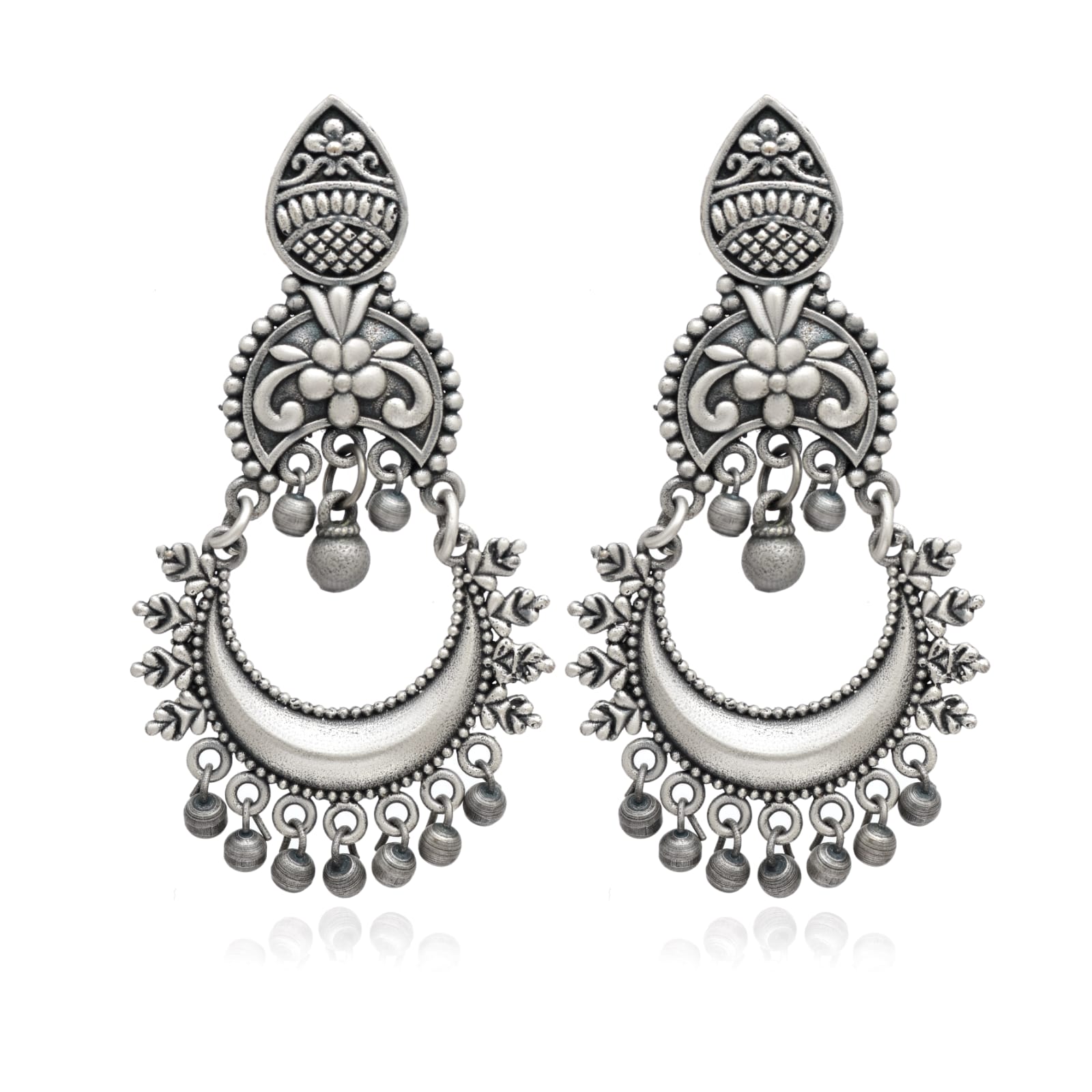 New Stylish Oxidized Gold-Polished Gold Drop Earrings for Womens by House of Ree - Distacart