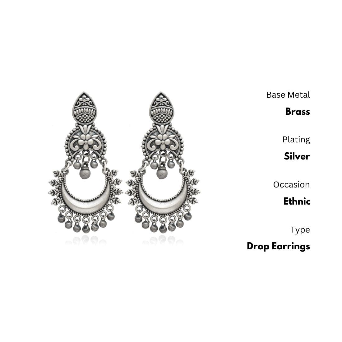 New Stylish Oxidized Gold-Polished Gold Drop Earrings for Womens by House of Ree - Distacart